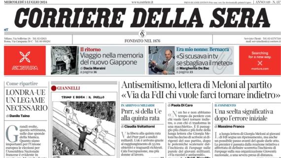 Corriere della Sera: "Tutti i nemici di Gravina. SerieA e B si muovono. Abodi:'Ora autocritica'"