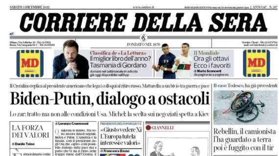 Corriere della Sera: "La corsa all'oro: chiusi i gironi, ecco gli ottavi con le sfide senza appello"