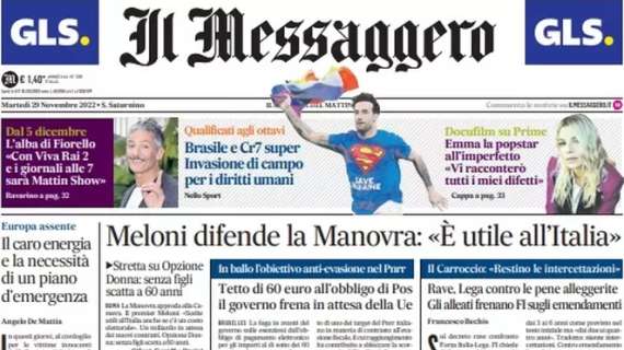 Il Messaggero titola: “Lo scandalo bilanci ribalta la Juventus. Via Agnelli e il CdA”