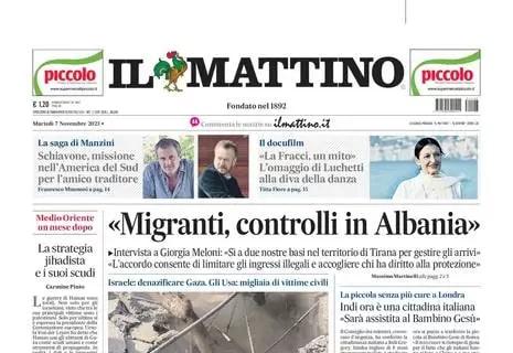 Il Mattino: "Totti-Spalletti, pace da Fiorello. Napoli, è vietato 'normalizzare' Kvara"