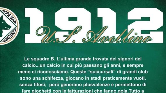 Avellino, gli ultras diserteranno la trasferta in casa Juve: "Le squadre B sono una schifezza"