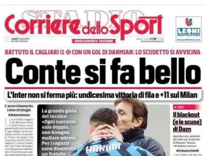 L'apertura del Corriere dello Sport: "Conte si fa bello!"