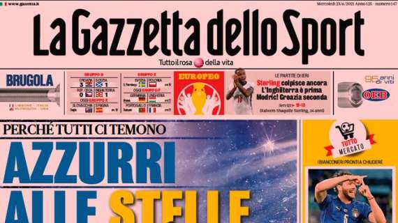Le principali aperture dei quotidiani italiani e stranieri di mercoledì 23 giugno 2021