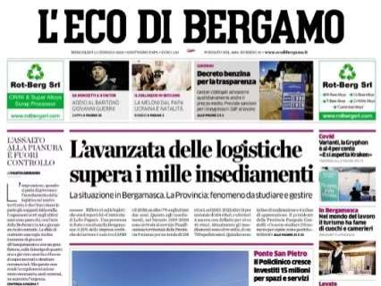 L'Eco di Bergamo: "Addio a Bernasconi, da Ponte San Pietro ai campi di Serie A"
