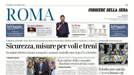 Il Corriere di Roma: "Laziali, niente Rotterdam. I romanisti pensano già a Praga"