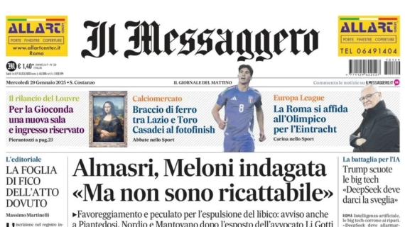 Casadei, scontro tra Lazio e Torino. Il Messaggero: "Braccio di ferro: affare al fotofinish"