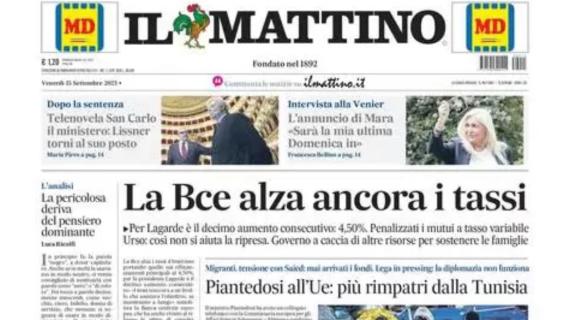 Il Mattino: "Napoli, ora è lo scetticismo l'avversario più insidioso"