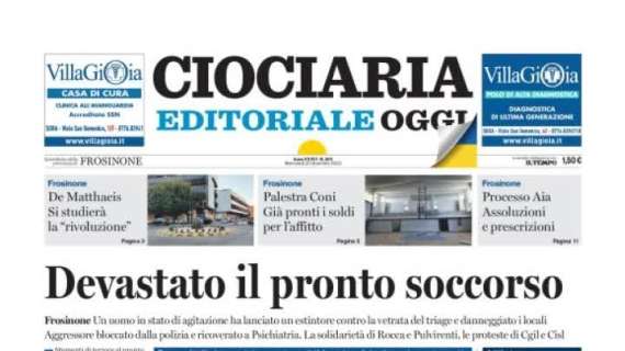Ciociaria Oggi in prima pagina: "Un Frosinone stratosferisco strapazza il Napoli"