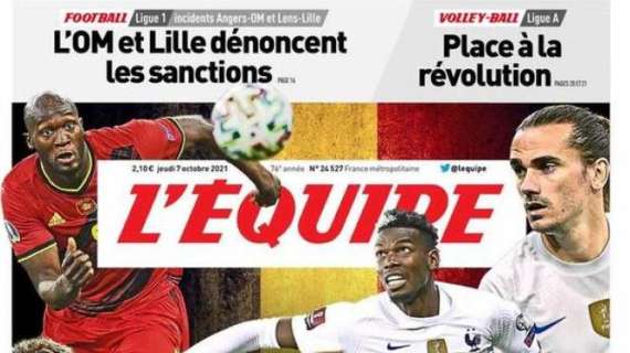 La Francia si appresta a sfidare il Belgio. La prima pagina de L'Equipe: "Pronto da friggere"