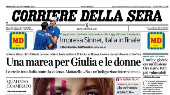 Corriere della Sera: "Basta un guizzo di Hernandez. Il Milan battezza Camarda"