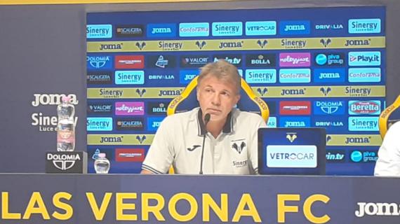 Verona, Baroni: "Mercato difficile. Per ora penso solo ai giocatori che ho a disposizione"