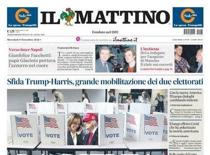 Il Mattino titola: "DeLa indagato per l'acquisto di Manolas. Il club: noi corretti"