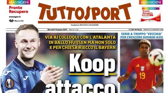 Tuttosport in apertura sulle prossime mosse bianconere: "Koop attacco Juve"