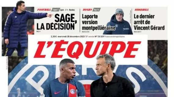 PSG campione d'inverno, stasera l'ultimo match. L'Equipe: "Concludere con il sorriso"
