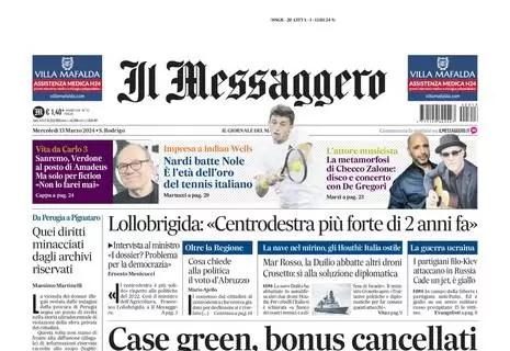 Il Messaggero oggi in apertura sull'addio di Sarri alla Lazio: "Non mi seguono"