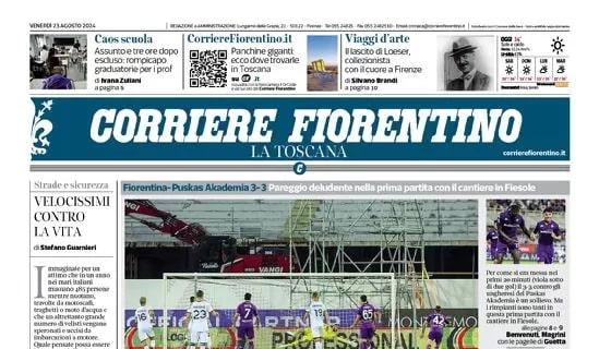 La Viola pareggia in Conference League, il Corriere Fiorentino: "Lavori in corso"