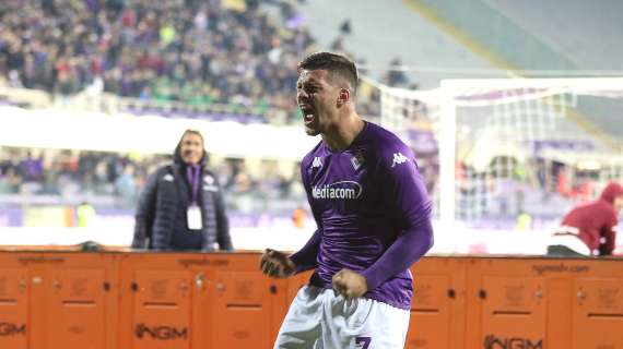 La Fiorentina mette la terza contro la Salernitana grazie a Luka Jovic. La photogallery
