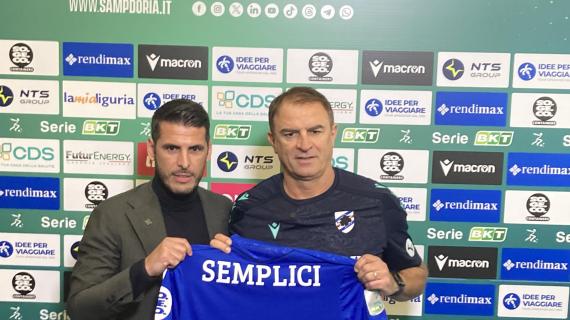 Sampdoria, Semplici: "Serie A? Non faccio promesse. Qui per stravolgere la situazione"