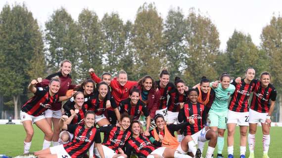 Serie A femminile, festa Milan a Sassuolo. Lo 0-0 vale la prima qualificazione in Champions