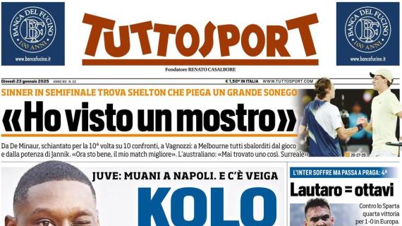 Tuttosport in apertura sul nuovo acquisto della Juventus: "Kolo ci pensi tu?"