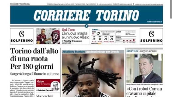 Ieri amichevole Juve-Next Gen. Il Corriere di Torino apre con Elkann: "Apriremo un ciclo"