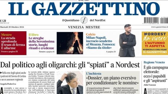 Milan-Napoli, incrocio scudetto. Il Gazzettino con Fonseca: "Siamo da titolo"