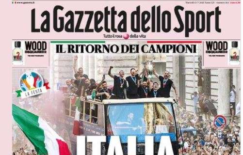 L'apertura de La Gazzetta dello Sport: "Italia piaci un mondo"