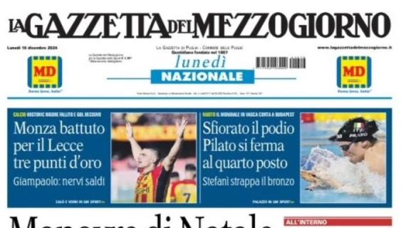 La Gazzetta del Mezzogiorno: "Monza battuto, per il Lecce tre punti d'oro"