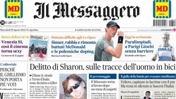 Il Messaggero in prima pagina: "Colpo Danso, la Roma può cambiare"