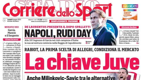 L'apertura del Corriere dello Sport sul calciomercato: "La chiave Juve"