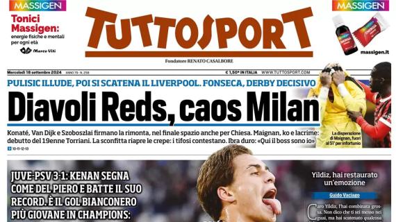 Tuttosport così in prima pagina sul talento turco della Juventus: "PinturYildiz"