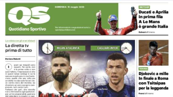 L'apertura di QS sulla lotta Scudetto: "Milan e Inter, partita doppia"