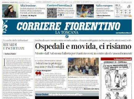 Corriere Fiorentino: "Alta tensione. La sfida salvezza col Parma mentre i tifosi contestano"