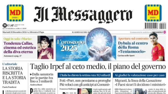 Dybala al centro della Roma. Il Messaggero: "Dopo il derby summit agente-club"