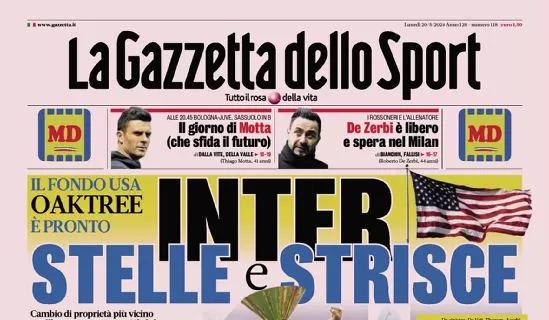 La prima pagina de La Gazzetta dello Sport titola così: "Inter stelle e strisce"