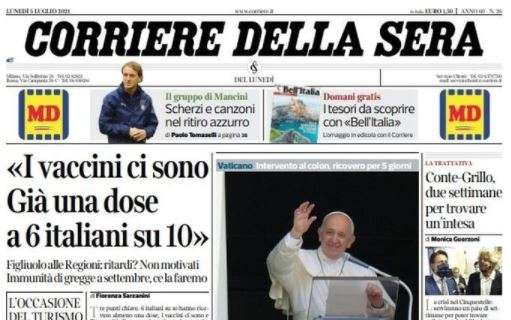 Corriere della Sera, Italia: "Scherzi e canzoni nel ritiro azzurro"