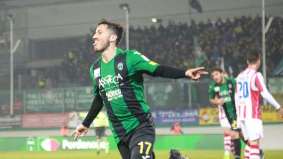 Pordenone, Ciurria: "Contento per il gol ma soprattutto per la prestazione della squadra"