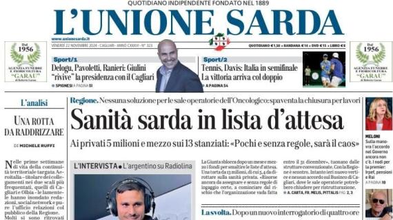 L'Unione Sarda questa mattina: "Giulini rivive la presidenza con il Cagliari"