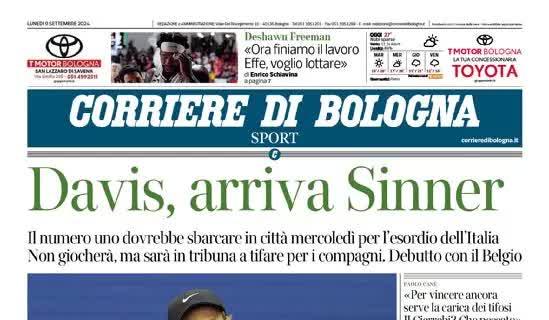 Il Corriere di Bologna in prima pagina sui rossoblu: "20mila abbonati per la Champions"