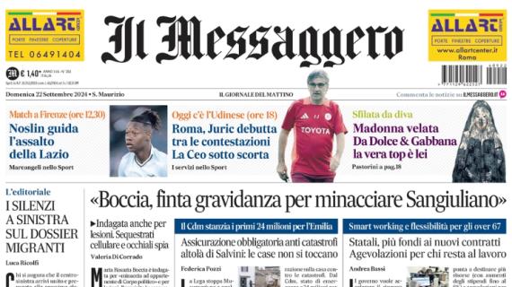 Il Messaggero: "Roma, Juric debutta tra le contestazioni. La CEO sotto scorta"