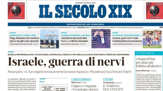 Il Secolo XIX titola: "Gudmundsson non basta, pari del Genoa con la Fiorentina"