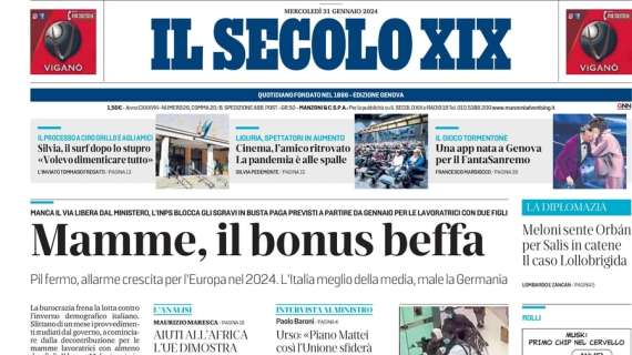 Il Secolo XIX: "Genoa, una botta di Vitinha per l'attacco di Gilardino"