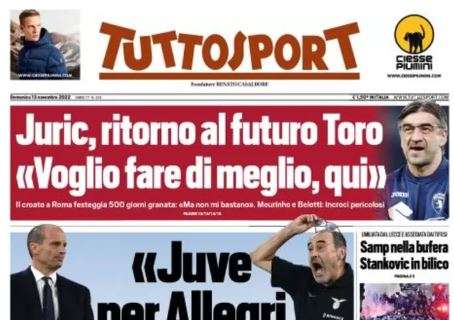 Di Canio a Tuttosport in prima pagina: "Juve per Allegri, non per Sarri"
