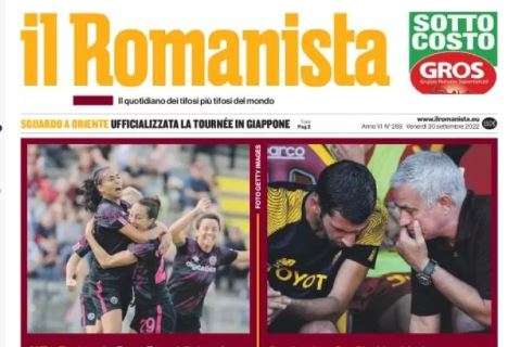 Il Romanista celebra le donne giallorosse e guarda a Inter-Roma: "Le Champions"