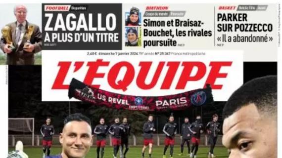 Stasera il PSG in Coppa di Francia, L'Equipe titola: "Revel e gli illustri ospiti"