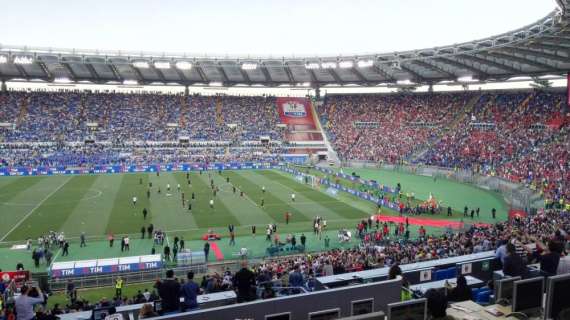 Verso Roma-Juve, ultimi applausi per Ranieri: in 50mila all'Olimpico