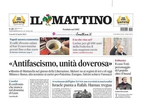 Panchina Napoli, Il Mattino intitola: "Idea Pioli, ma deve svincolarsi dal Milan"