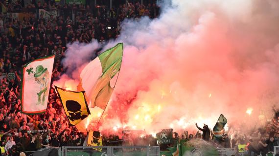 Celtic, la Green Brigade prende posizione: "Con l'Atletico sventoliamo la bandiera palestinese"