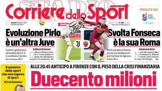 L'apertura del Corriere dello Sport: "Duecento milioni per salvare l'Inter"