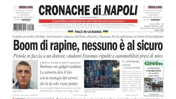 Cronache di Napoli: "Napoli, pensiero stupendo: andare in finale si può"